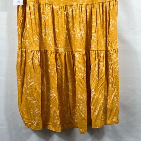 Torrid NWT Yellow Floral Tiered Babydoll Blouse 0669 - Picture 8 of 13